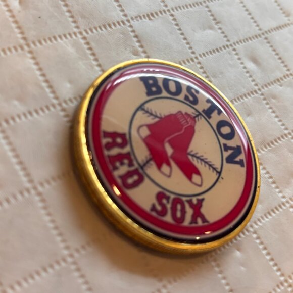 Vintage MLB Boston Red Sox Baseball Logo Two Sided Collectible - Picture 3 of 9